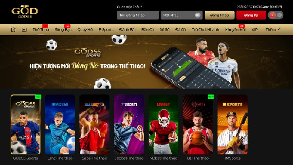 GOD55 — thể thao & casino